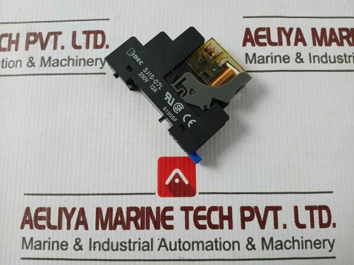 Idec Corporation Sj1S-07L Relay Socket 91905F 24 Vdc