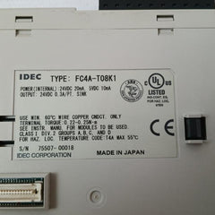 Idec Fc4A-t08K1 Microsmart Digital I/O Module 24Vdc 20Ma, 5Vdc 10Ma