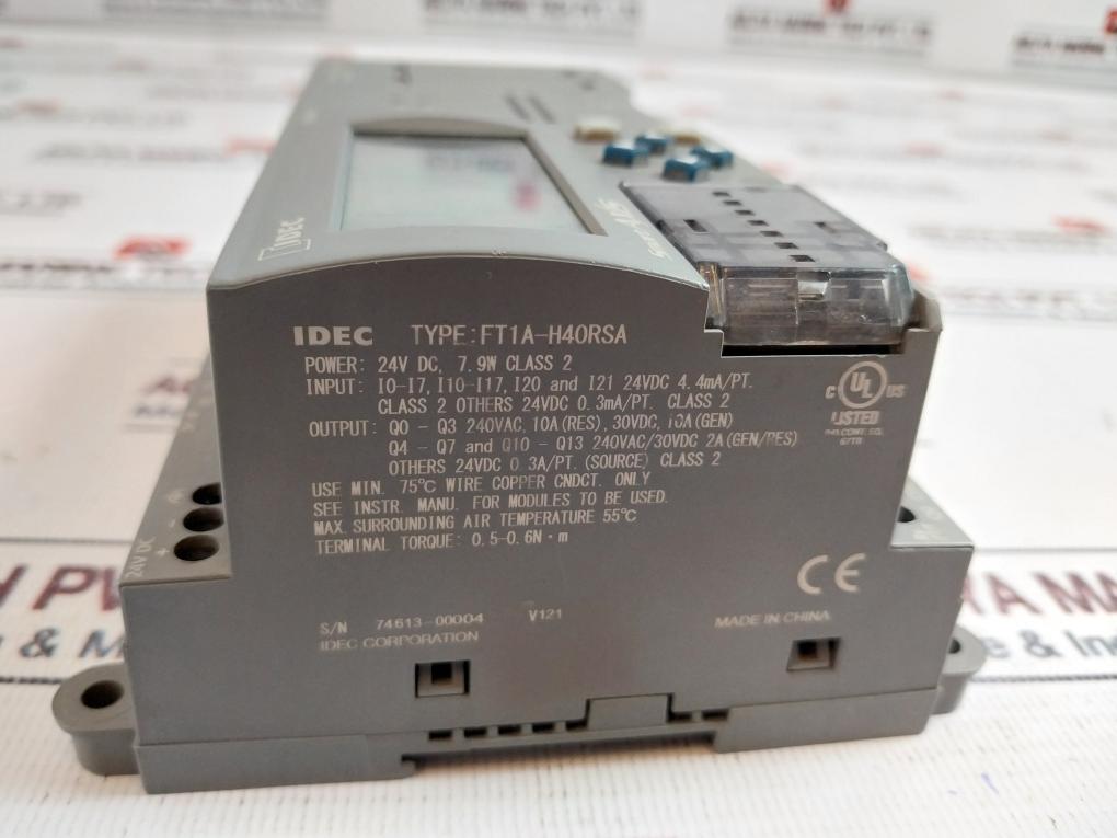 Idec Ft1A-h40Rsa I/O Programmable Controller