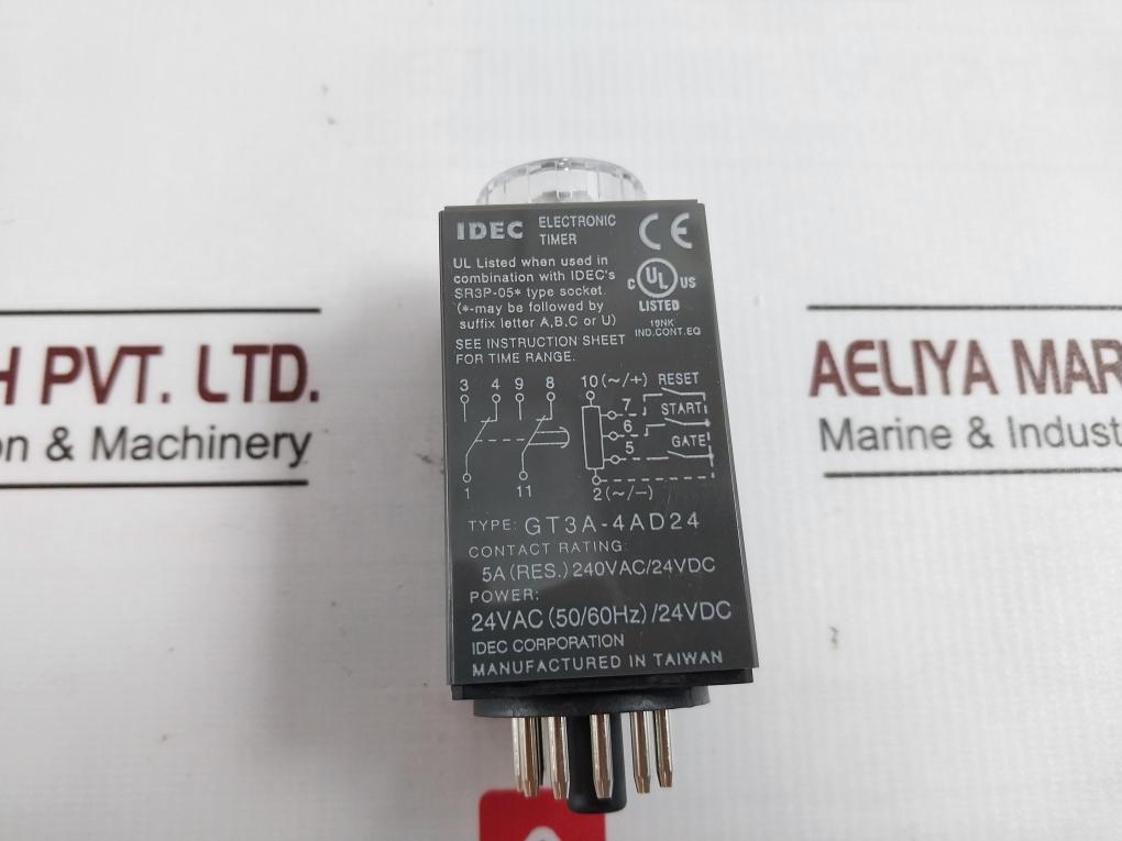 Idec Gt3A-4Ad24 Electronic Timer 240Vac/24Vdc 50/60Hz