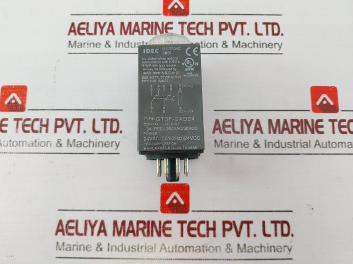 Idec Gt3F-2Ad24 Electronic Timer 10S 24Vac (50/60Hz)/ 24Vdc