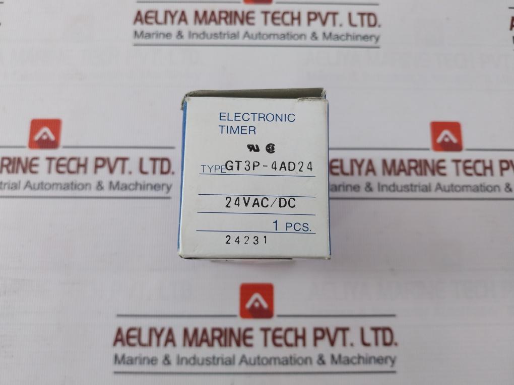 Idec Gt3P-4Ad24 Electronic Timer 1S 100Ma 28Vdc Ac/Dc 24V 24231