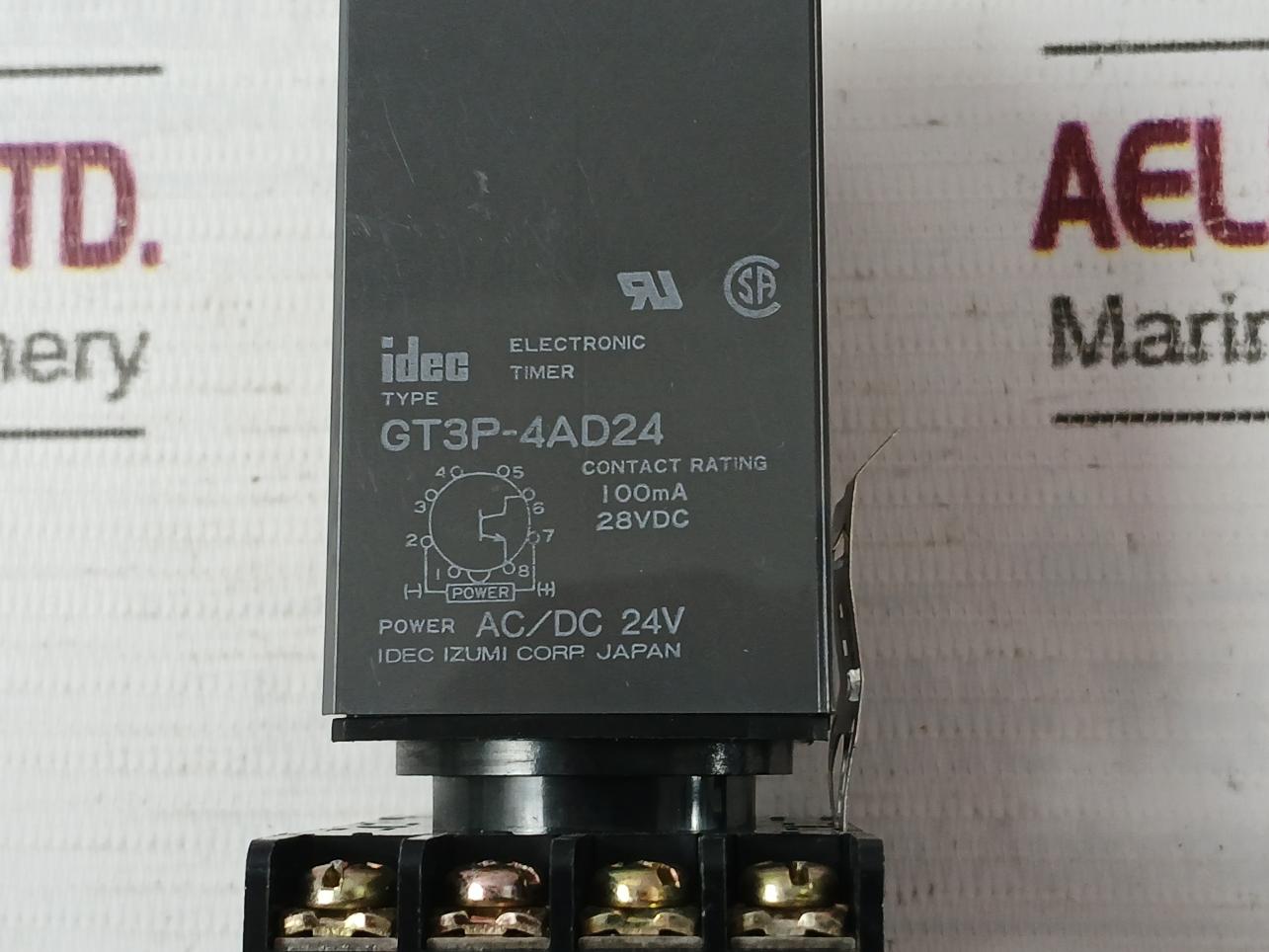 Idec Gt3P-4Ad24 Electronic Timer Range:0.1S