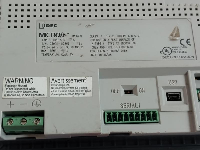 Idec Hg2G-5St22Vf-b Hmi Operator Interface Mk1430