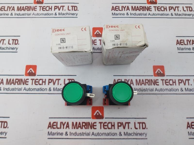 Idec Hw1B-m111G Illuminated Pushbutton Switch Hw-g10 600V