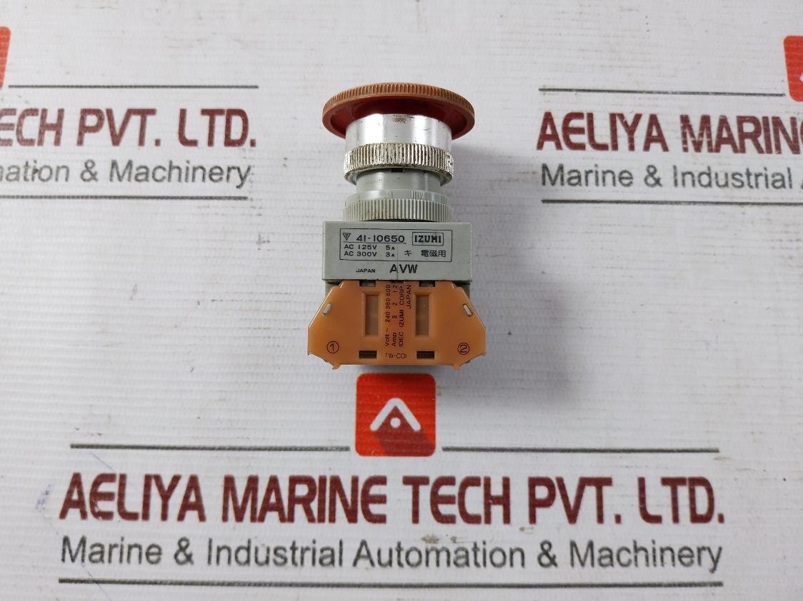 Idec Izumi 41-10650 Push Button Switch Ac 125V 5A Volt 240 380 600