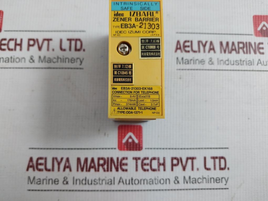 Eb3A-21303-ek168 Zener Barrier Module 9.4V Idec Izumi