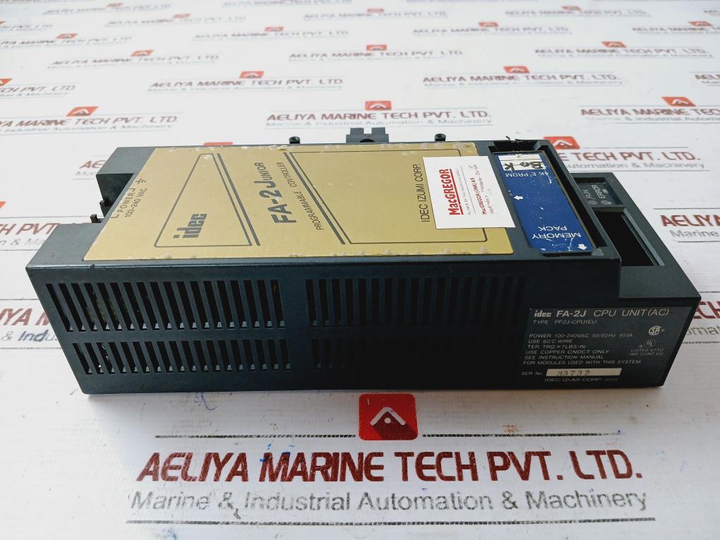 Idec Izumi Pf2J-cpu1Eu Fa-2 Junior Programmable Controller