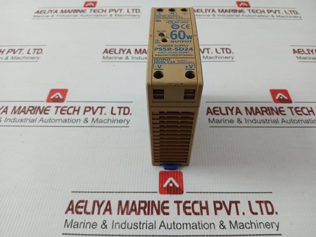 Idec Izumi Power Supply Switching Input: 100-240Vac 1.7A Ps5R-sd24