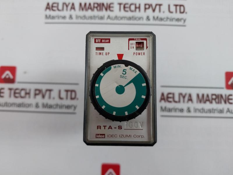 Idec Izumi Rta-sp2F Plug-in Adjustable Pneumatic Timer 100 110V 60Hz Rta-s 100V