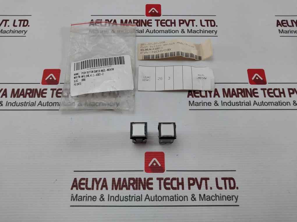 Idec Ma2L-m614W Push Button Switch With Indicator Lamp