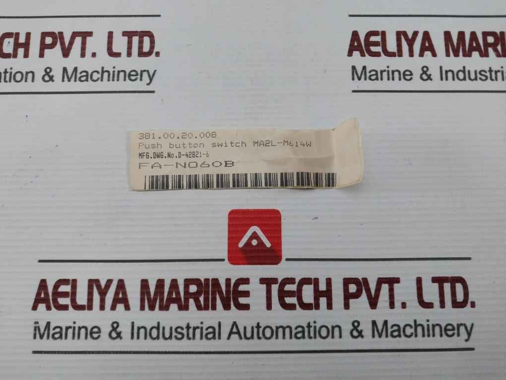 Idec Ma2L-m614W Push Button Switch With Indicator Lamp