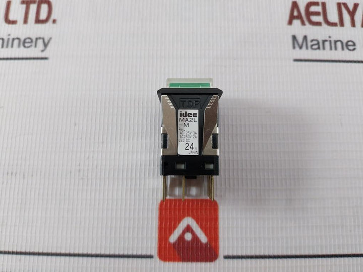 Idec Ma2L-m Green Push Button Switch With Indicator Lamp Led Dc Ac125V 3A
