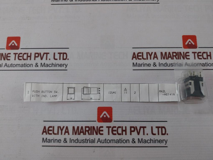 Idec Ma2L-m6141R Push Button Switch With Indicator Lamp Led-24Vdc