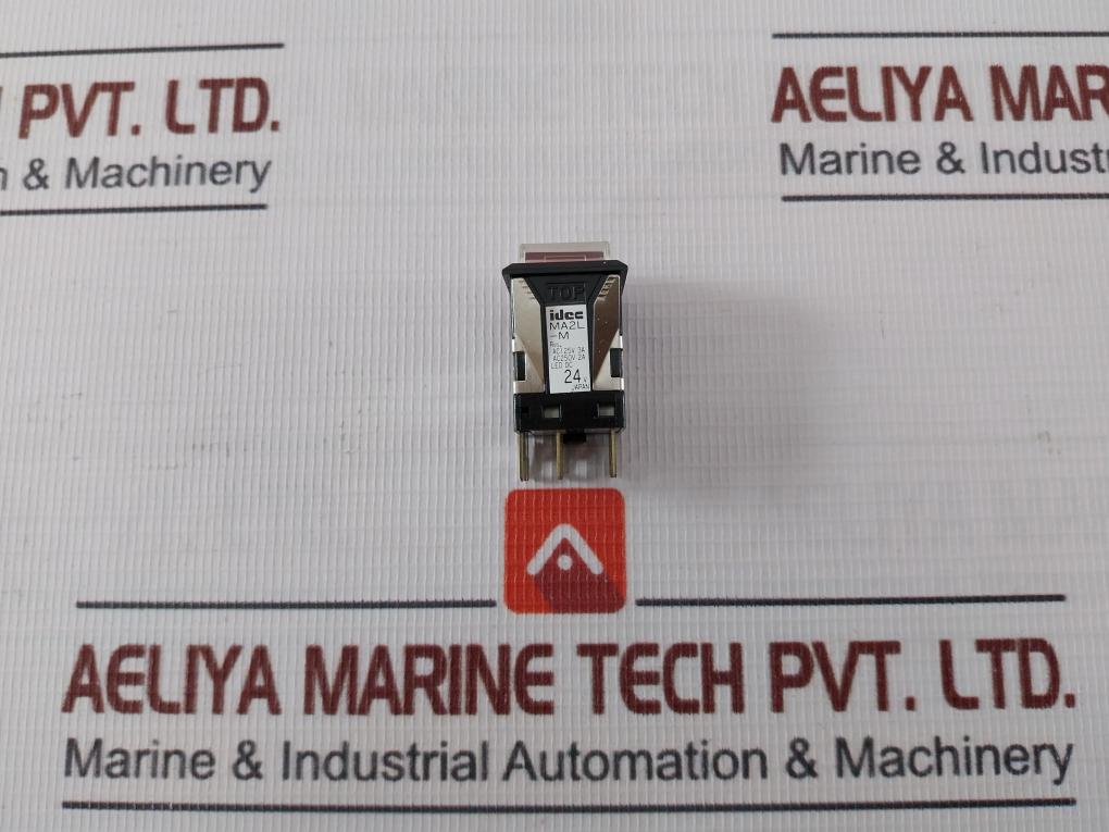 Idec Ma2L-m Red Push Button Switch With Indicator Lamp Ac250V 2A 24V Led Dc