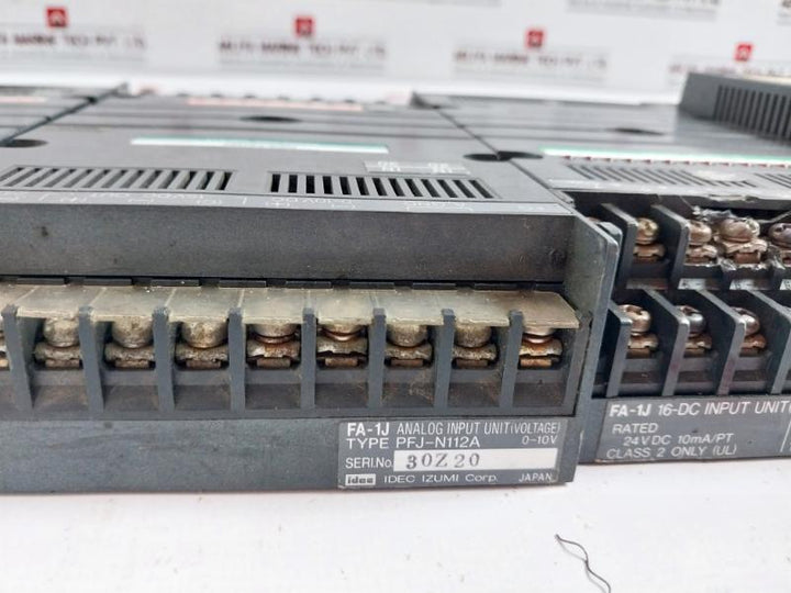 Idec Pf2J-cpu1Dceu(Cpu Unit),Pfj-n112Au(Analog Input Unit),Pfj-dmu(Dummy Unit),Pfj-t081U(Relay Output Unit),Pfj-t162Cu(Transistor Output Unit),Pfj-n162U(Dc Input Unit),Pfj-n112A(Analog Input Unit)