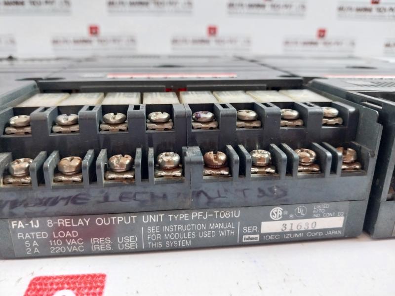 Idec Pf2J-cpu1Dceu(Cpu Unit),Pfj-n112Au(Analog Input Unit),Pfj-dmu(Dummy Unit),Pfj-t081U(Relay Output Unit),Pfj-t162Cu(Transistor Output Unit),Pfj-n162U(Dc Input Unit),Pfj-n112A(Analog Input Unit)