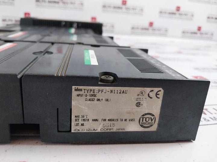 Idec Pf2J-cpu1Dceu(Cpu Unit),Pfj-n112Au(Analog Input Unit),Pfj-dmu(Dummy Unit),Pfj-t081U(Relay Output Unit),Pfj-t162Cu(Transistor Output Unit),Pfj-n162U(Dc Input Unit),Pfj-n112A(Analog Input Unit)