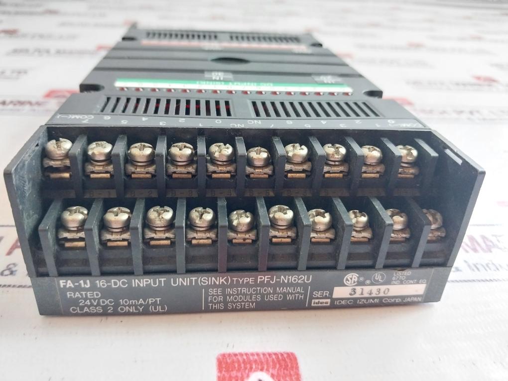 Idec Pfj-t162 Transistor Input/Output Unit Pfj-n162U 24VDc 10Ma/Pt