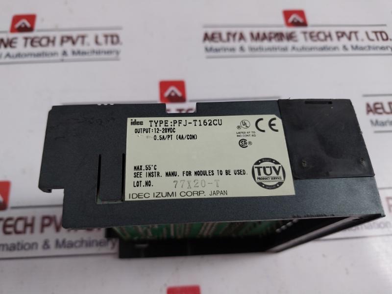 Idec Pfj-t162cu Source Output Module 12-28vdc 0.5a/pt 4a/com