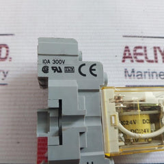 Idec Rh2B-ud Power Relay With Base 10A 240Vac