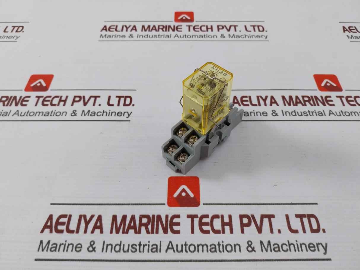 Idec Rh2B-ul Power Relay With Socket Sh2B-05 10A 300V Ac240V