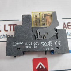 Idec Rj2S-c-a230 Relay With Sj2S-07L Socket 8A 250Vac