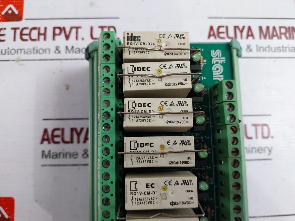 Idec Rq1V-cm-d24 Relay Module 12A 250Vac 30Vdc Coil 24Vdc Star