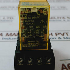 Idec Ru4S-c-d24 Power Relay With Base Sy4S-05D 24Vdc