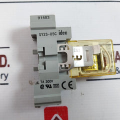 Idec Ry2s-ld Relay With Sy2s-05c Base 7a 300v