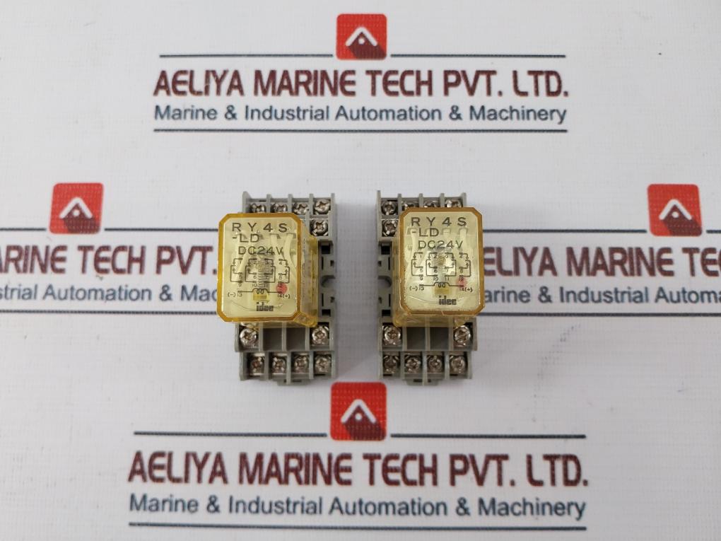 Idec Ry4S-ld Relay With Socket 24Vdc