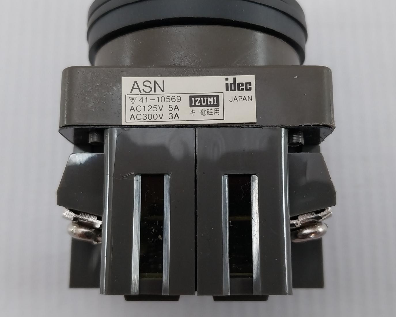 Idec Asn307S Stop/Run Selector Switch Ac 125V 5A Ac 300V 3A C0S3