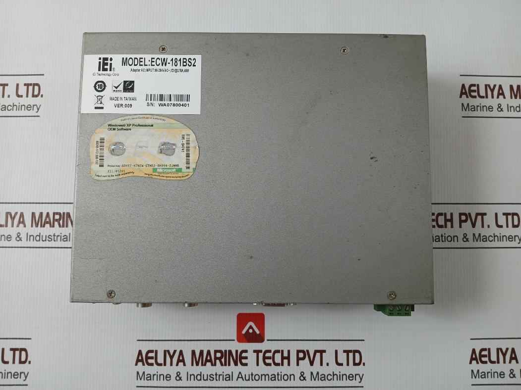 Iei Ecw-181Bs2 Embedded System W/ Adapter Ver 009 Up0451E-12P