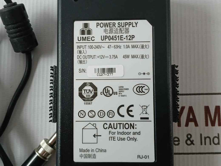 Iei Ecw-181Bs2 Embedded System W/ Adapter Ver 009 Up0451E-12P