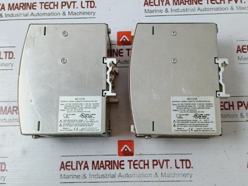 Ifm Electronic Ac 1216 As-i Power Supply 29.5-31.6V Dc 2.8A 115/230V Ac