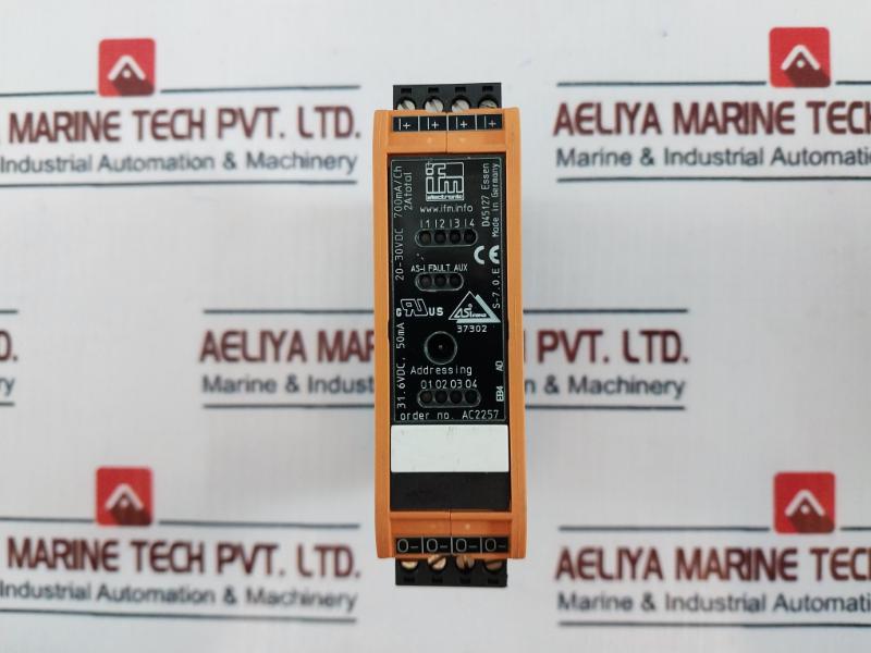 Ifm Electronic Ac2257 As-interface Control Cabinet Module 700Ma/Ch