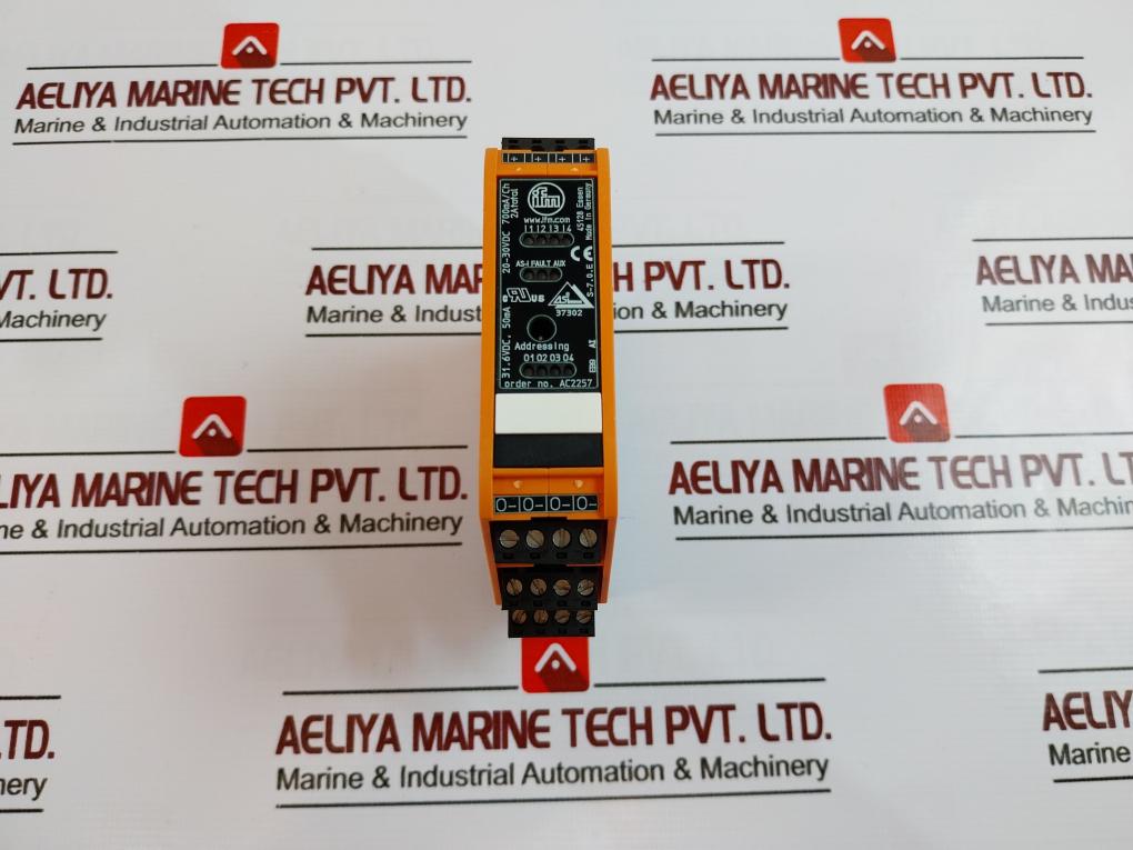 IFM Electronic AC2257 AS Interface Module, 20-30VDC, 700MA/CH