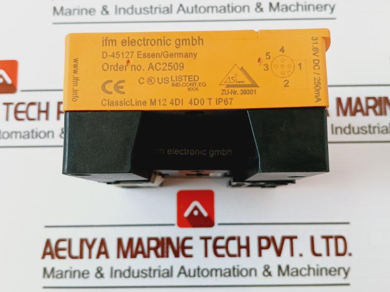 Ifm Electronic Ac2509 As Interface Module, Classic Line M12 4Di 4Do T Ip67