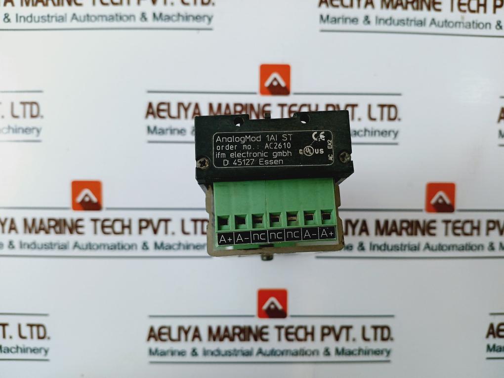 Ifm Electronic Ac2610 As Interface Analog Module W/ E70127 Lcd Display 0-10V