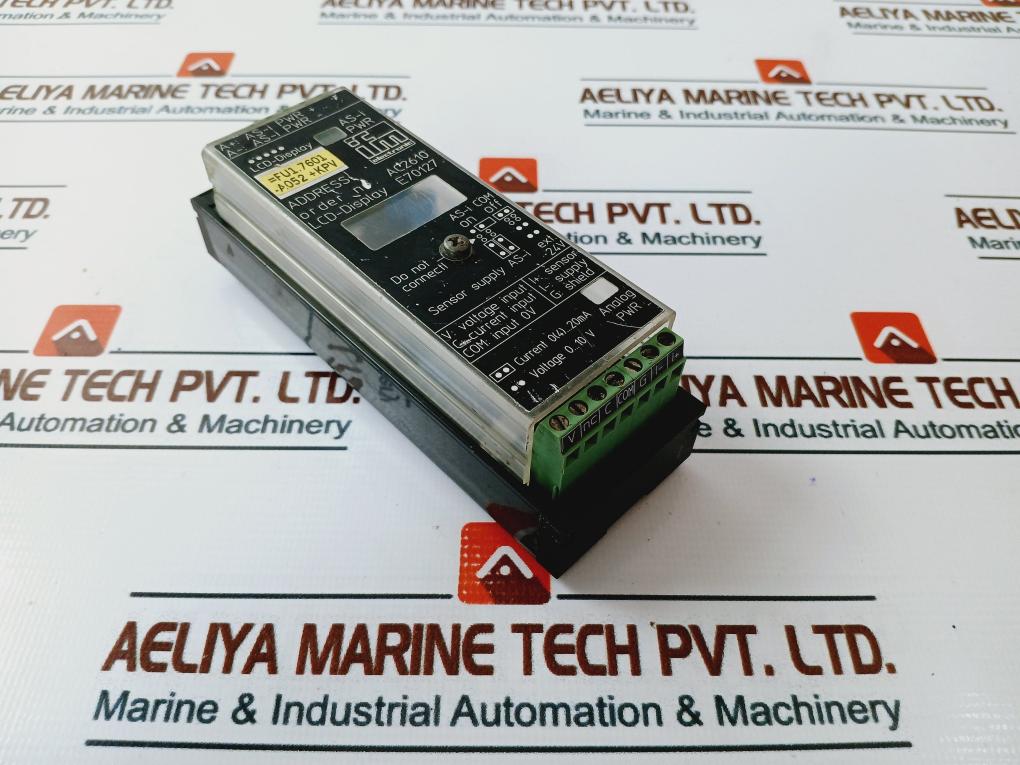 Ifm Electronic Ac2610 As Interface Analog Module W/ E70127 Lcd Display 0-10V