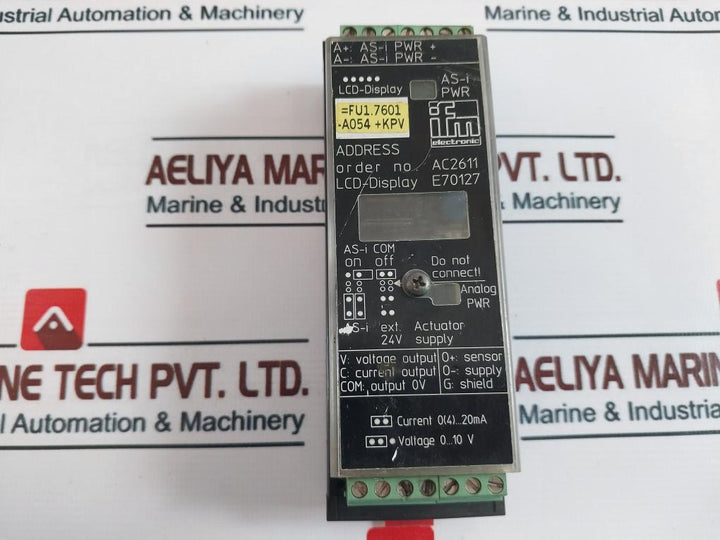 Ifm Electronic Ac2611 Interface Control Cabinet Module