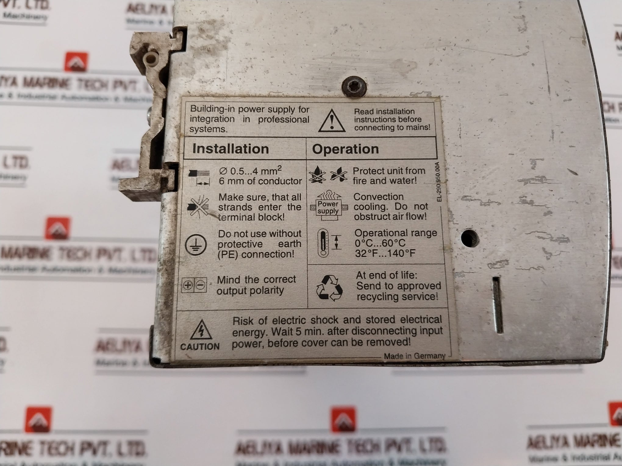 Ifm Electronic Dn 2035 Power Supply 3Ac 400-500V 50-60Hz, 3A