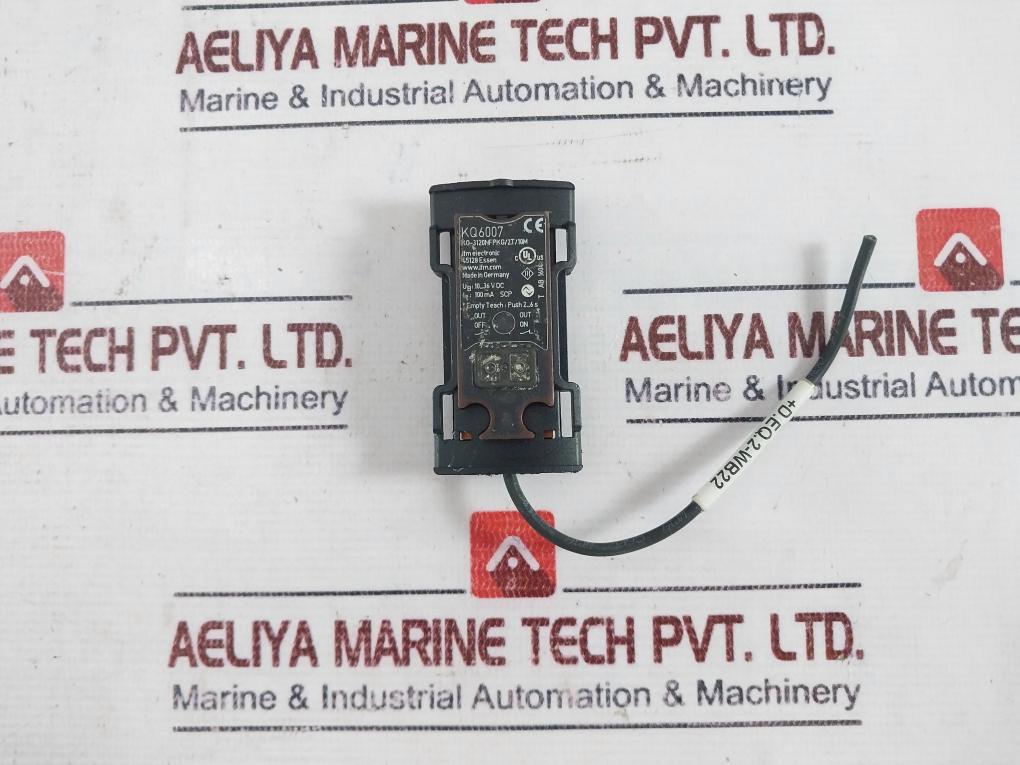 Ifm Electronic Kq6007 Proximity Sensor, Kq-3120nfpkg/2t/10m, 10-36v Dc
