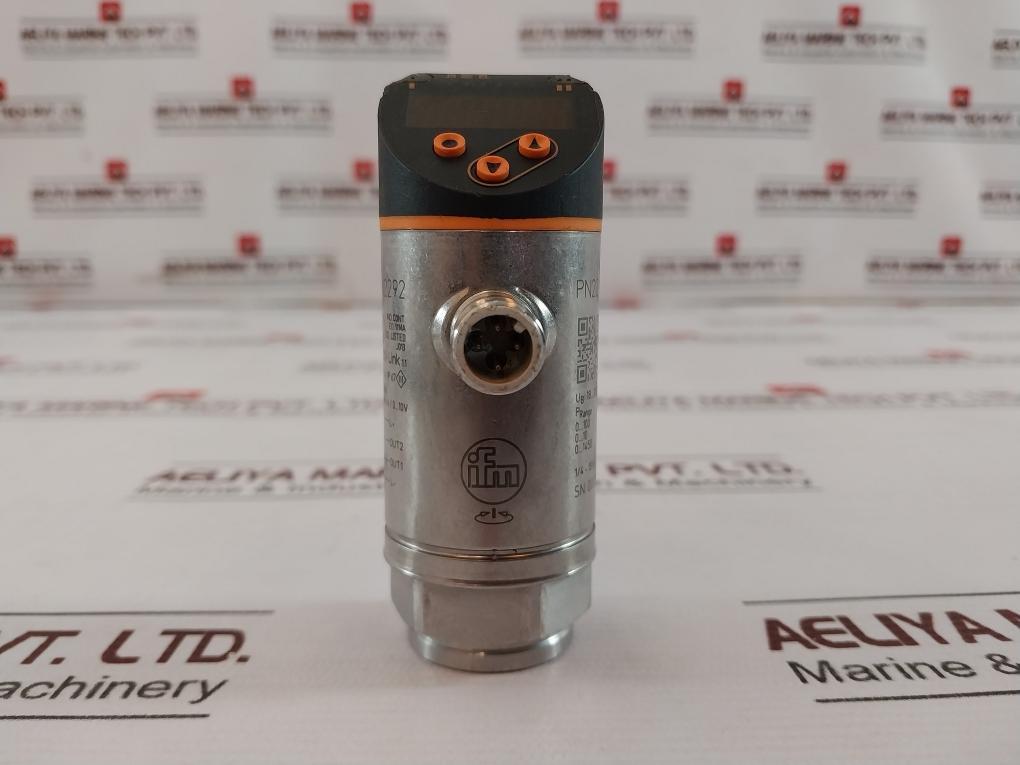 Ifm Electronic Pn2292 Pressure Sensor With Display 18-30Vdc 1/4-18 Npt Ip65/Ip67