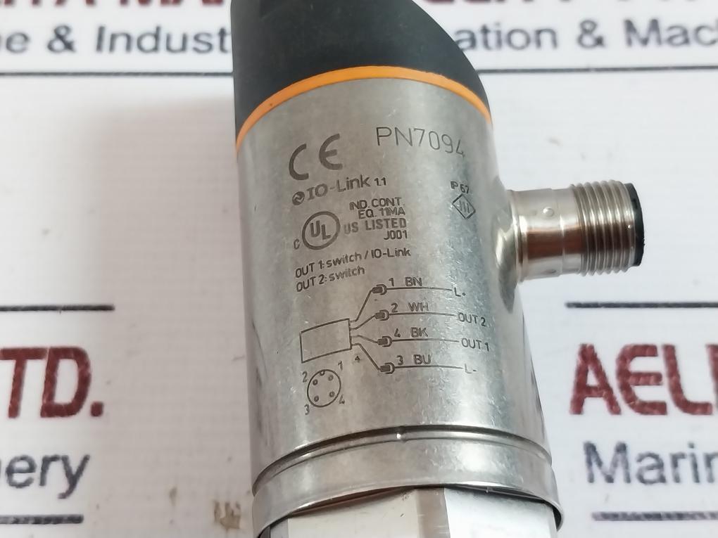 Ifm Electronic Pn7094 Io-link Pressure Sensor Ip67 18/30Vdc