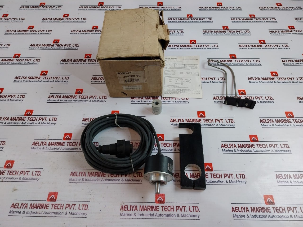 Ifm Electronic Rv6147 Incremental Encoder With Solid Shaft Rv-5000-i24/L6