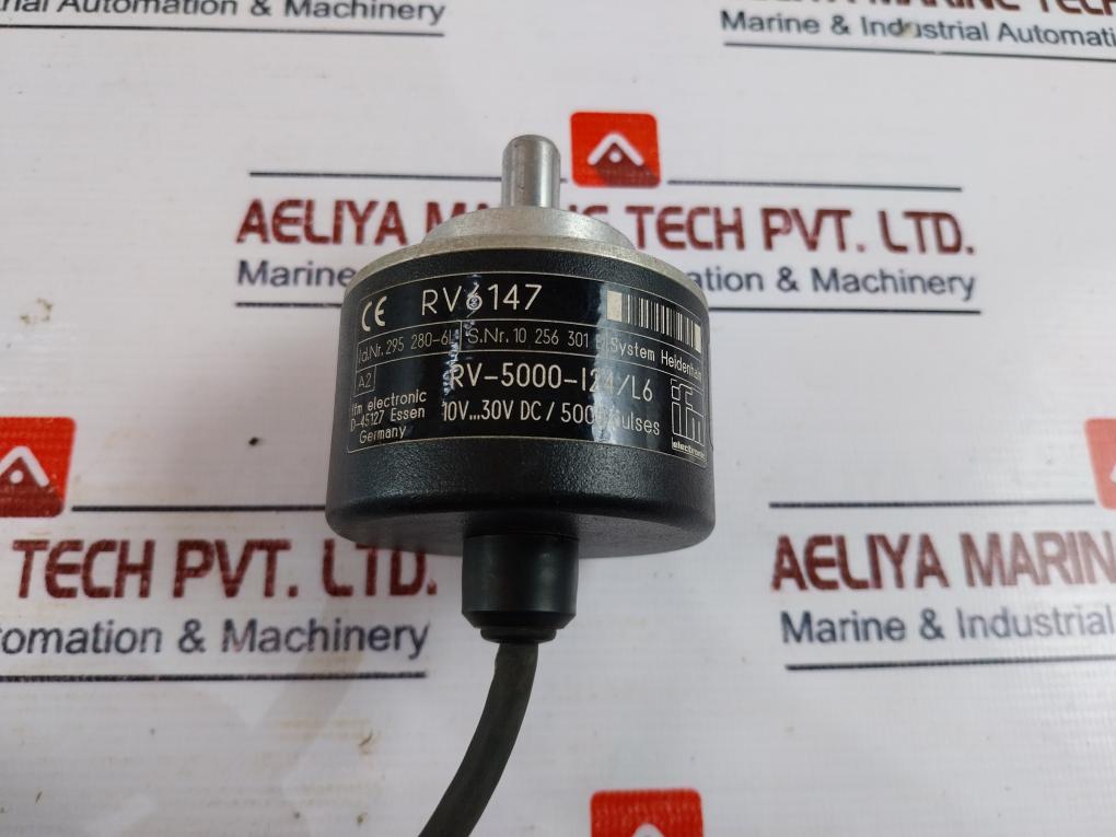 Ifm Electronic Rv6147 Incremental Encoder With Solid Shaft Rv-5000-i24/L6