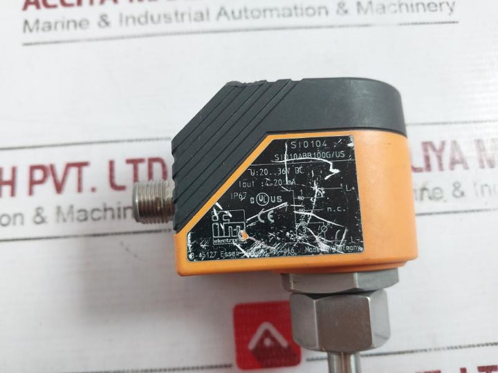 Ifm Electronic Si0104 Flow Switch Monitor Sensor 20-36V Dc 4-20Ma Output
