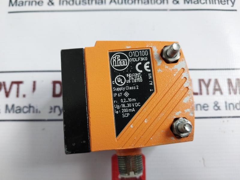 Ifm O1D100 Photoelectric Distance Sensor 18…30Vdc 200Ma