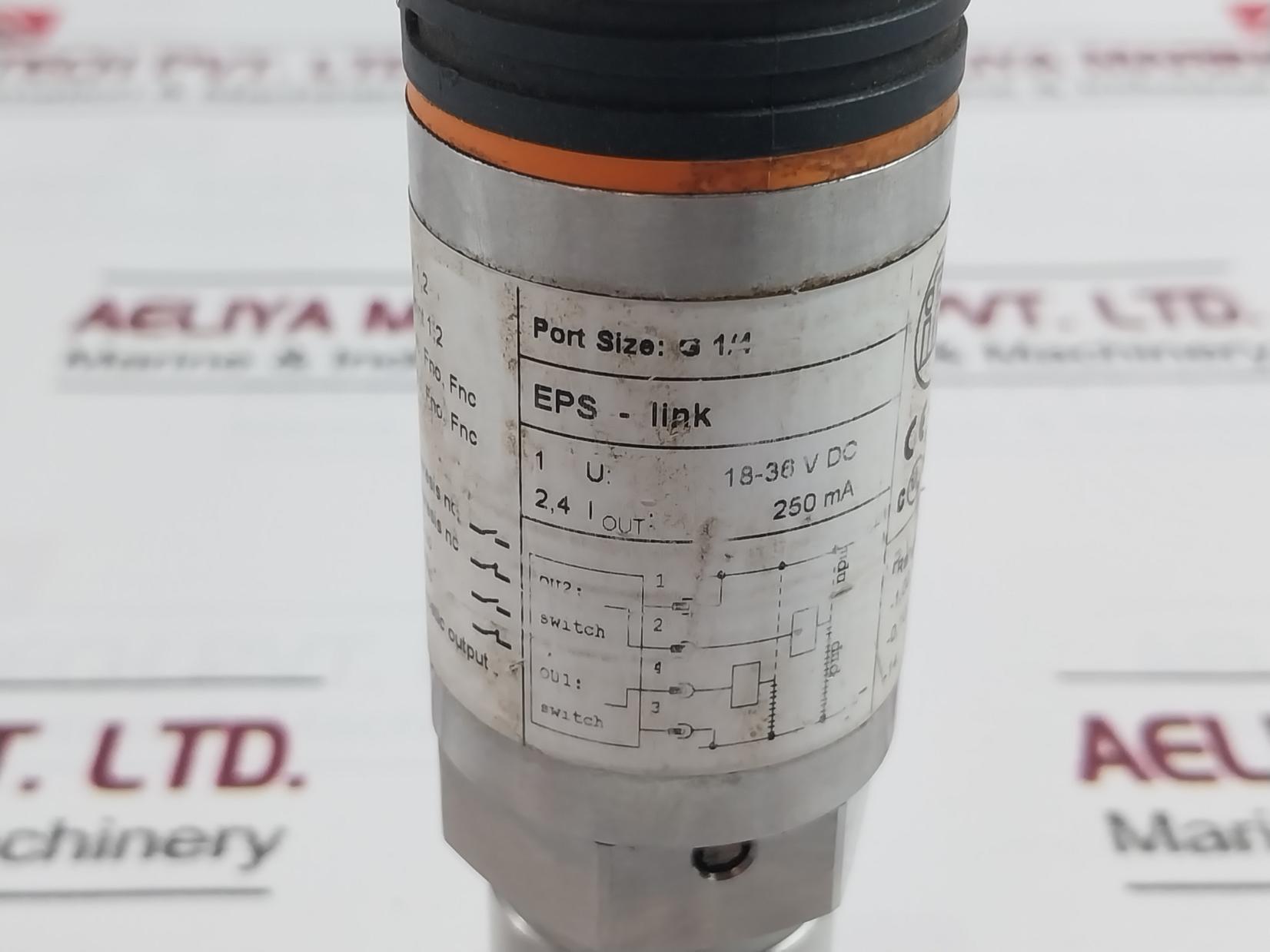 Ifm Pn7004 Pressure Sensor With Display Port Size G 1/4